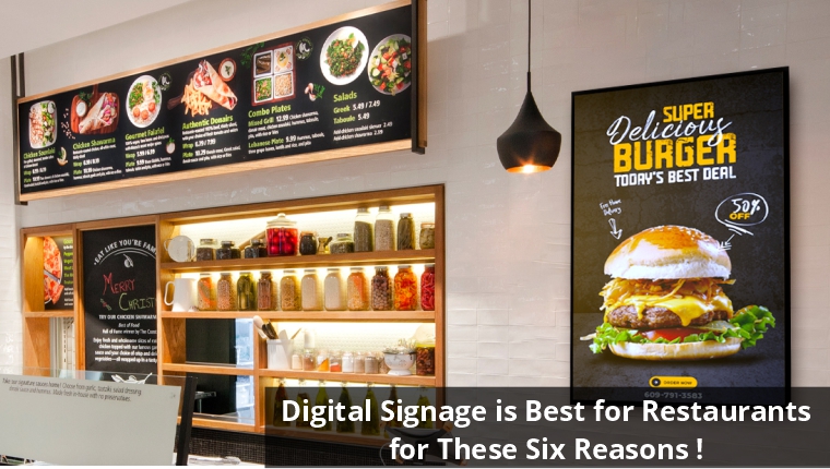 Digital signage is best for restaurants for these six reasons