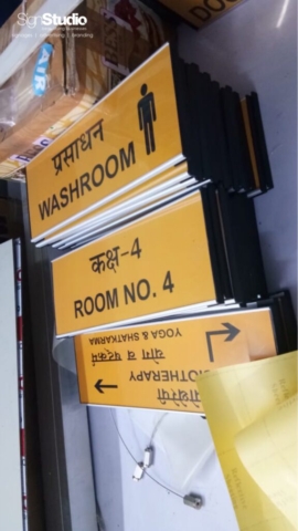 Rooms signage