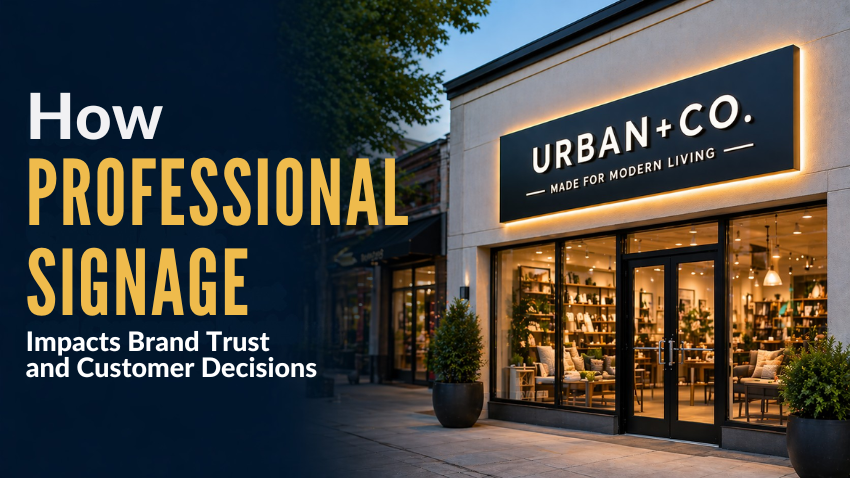 How Professional Signage Impacts Brand Trust and Customer Decisions