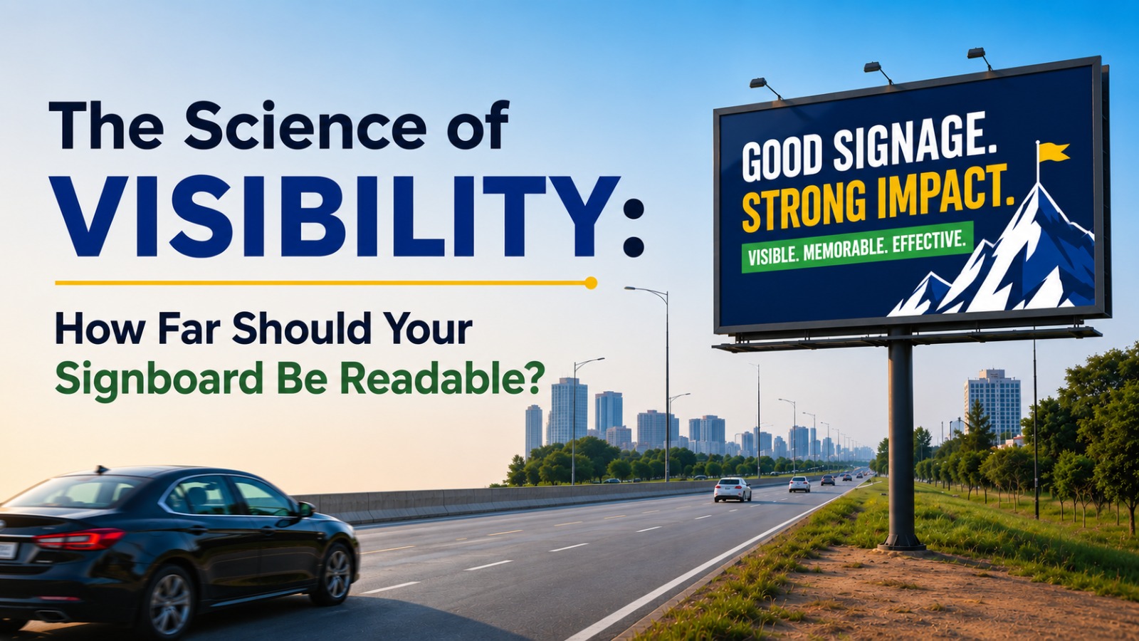 The Science of Visibility: How Far Should Your Signboard Be Readable?