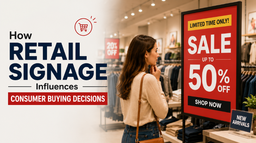 How Retail Signage Influences Consumer Buying Decisions