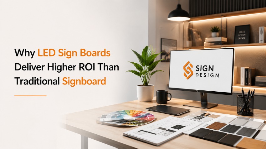 Why LED Sign Boards Deliver Higher ROI Than Traditional Sign Boards