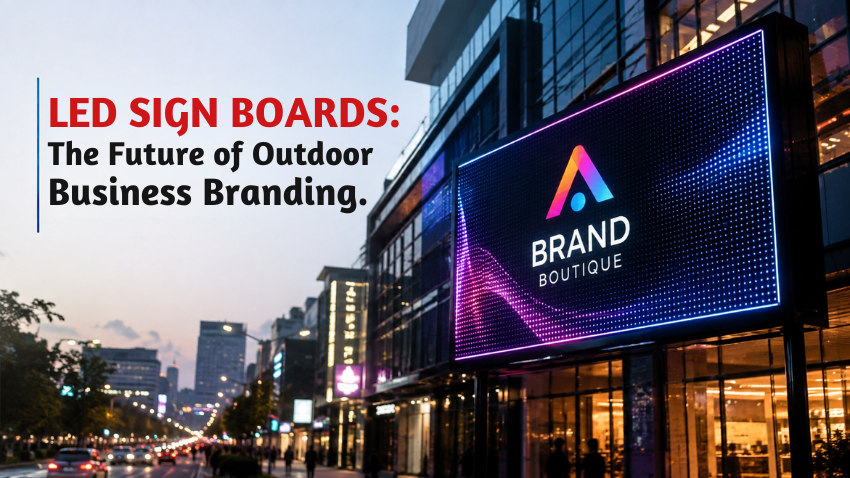 LED Sign Boards: The Future of Outdoor Business Branding
