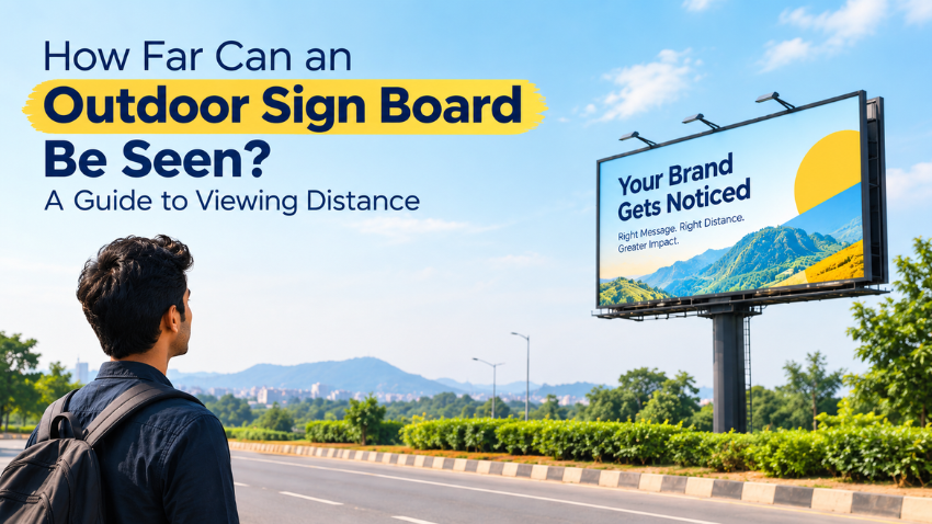 How Far Can an Outdoor Sign Board Be Seen? A Guide to Viewing Distance